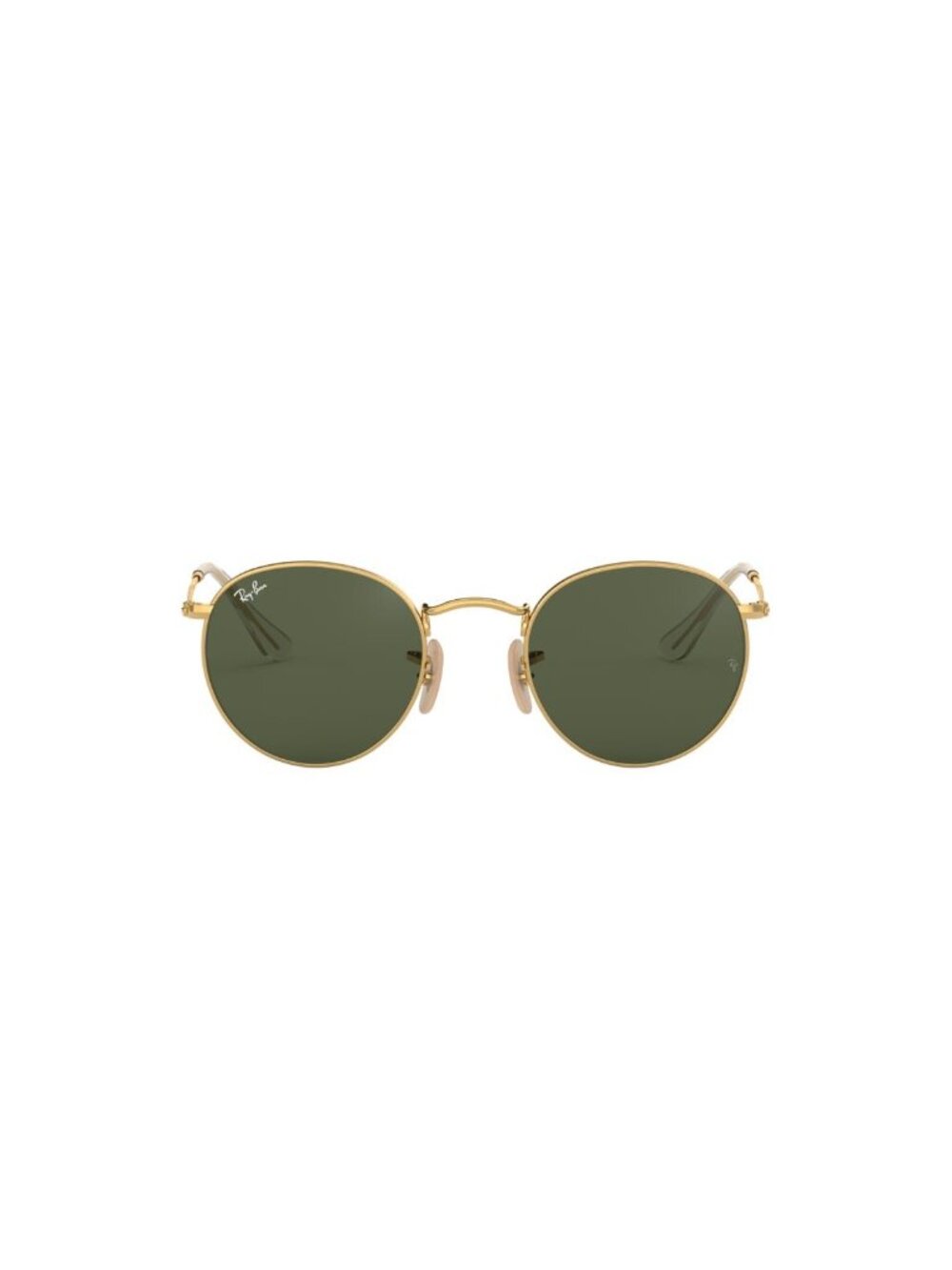 New Ray-Ban Men's Sunglasses Gold Round Green Lens Metal Frame Ray Ban RB3447N 1